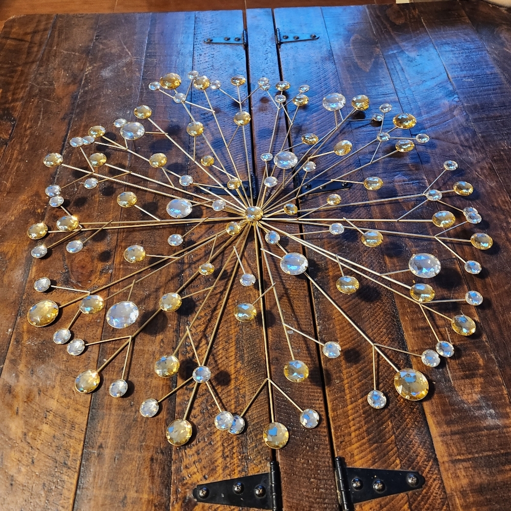 Gold Burst Metal Wall Decor